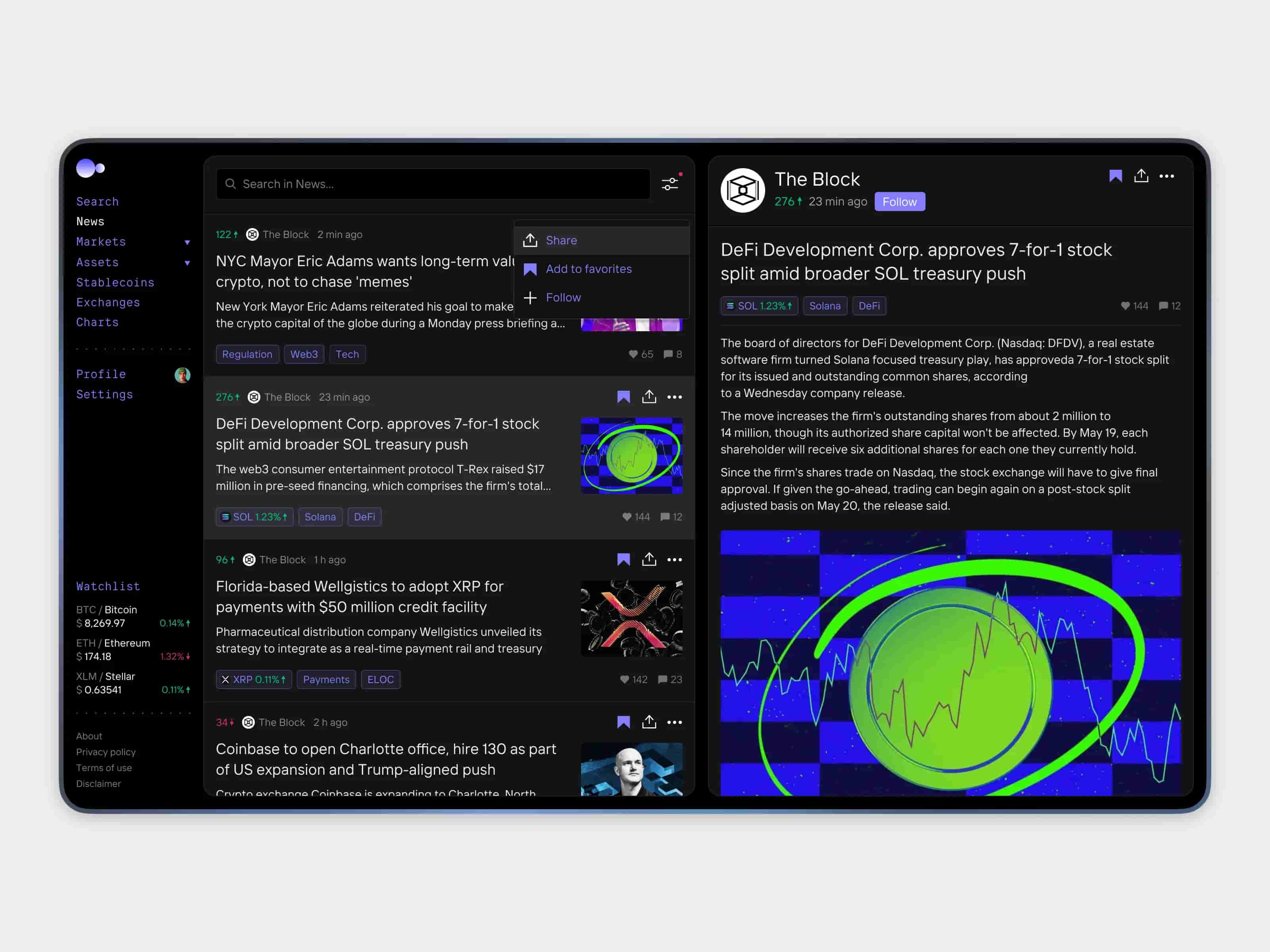 News feed
