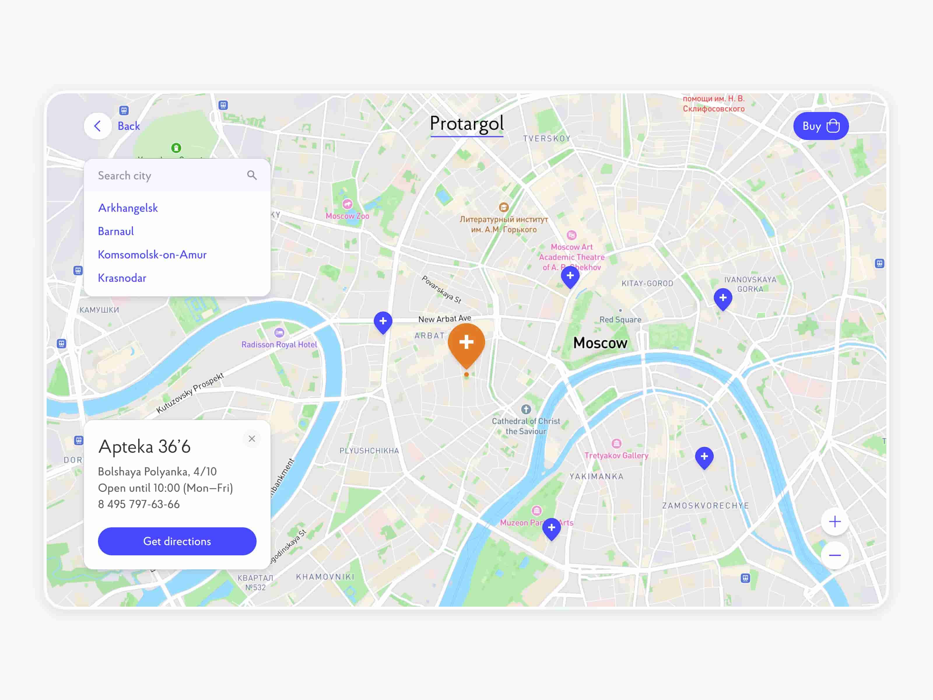 Store location map