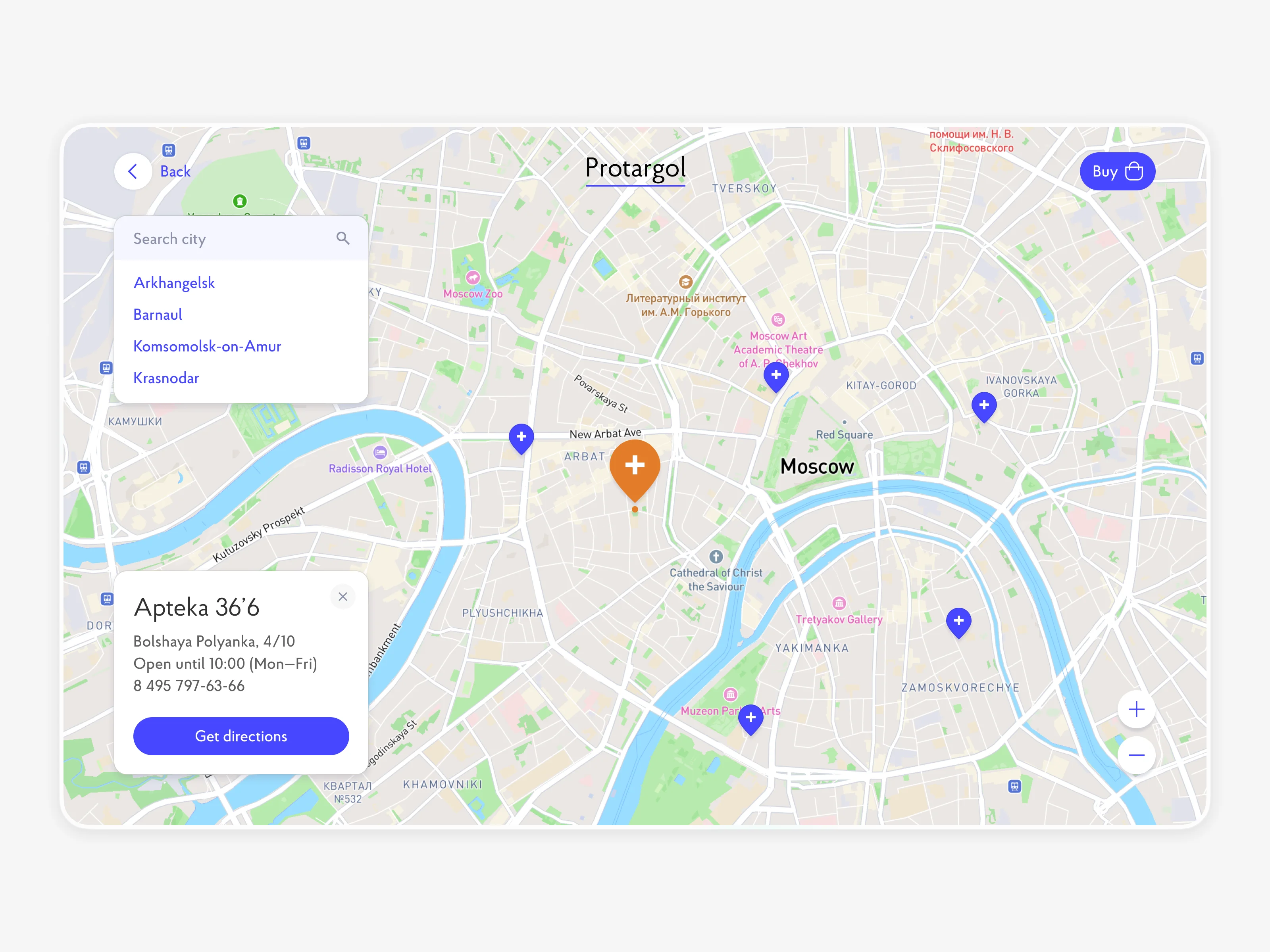 Store location map